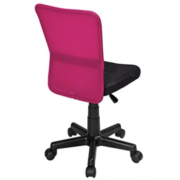TecTake Schreibtischstuhl Schwarz-Pink